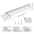 Chicken Tunnel 400x100x61.5cm Portable Coop Run Yard