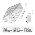 Chicken Tunnel 300x71x61.5cm Portable Coop Run Yard Chickens Ducks