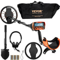 VEVOR Metal Detector 250mm IP68 Waterproof LCD Display 7 Modes Gold
