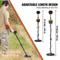 VEVOR Metal Detector 250mm IP68 Waterproof LCD Display 7 Modes Gold
