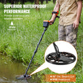 VEVOR Metal Detector 250mm IP68 Waterproof LCD Display 7 Modes Gold