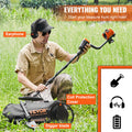 VEVOR Metal Detector 250mm IP68 Waterproof LCD Display 7 Modes Gold