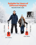22cm Foldable Snow Shovel Aluminum Adjustable Handle Lightweight