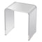 Acrylic C-Shaped End Table Clear Side Table Living Room