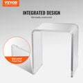 Acrylic C-Shaped End Table Clear Side Table Living Room