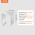 Acrylic C-Shaped End Table Clear Side Table Living Room