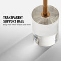 Acrylic Side Table Round 11.9in Clear Coffee End Table 21.4in High