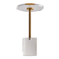 Acrylic Side Table Round 11.9in Clear Coffee End Table 21.4in High