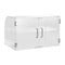 Pastry Display Case 2-Tier Commercial Acrylic Bakery Donut Cake
