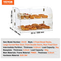 Pastry Display Case 2-Tier Commercial Acrylic Bakery Donut Cake