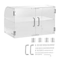 Pastry Display Case 2-Tier Commercial Acrylic Bakery Donut Cake