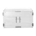 Pastry Display Case 2-Tier Acrylic Bakery Countertop Rear Door