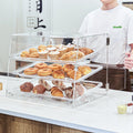 3-Tier Acrylic Bakery Display Case Donut Cake Cookie Countertop