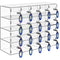 Acrylic Cell Phone Locker Box Storage Cabinet Pocket w/Keys 20 Slots Clear
