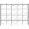 Acrylic Cell Phone Locker Box Storage Cabinet Pocket w/Keys 20 Slots Clear