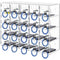 Acrylic Phone Locker Storage Cabinet 20 Slots w/ Keys Clear