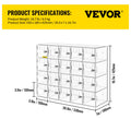 Acrylic Phone Locker Storage Cabinet 20 Slots w/ Keys Clear
