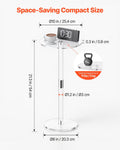 Acrylic Round Side Table 25.4cm Clear Modern Coffee Drink End Desk