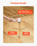 Acrylic Round Side Table 25.4cm Clear Modern Coffee Drink End Desk