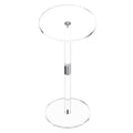 Acrylic Round Side Table 25.4cm Clear Modern Coffee Drink End Desk
