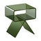 Acrylic Nightstand Side Table 30x39x43cm Green Storage Shelf