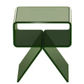 Acrylic Nightstand Side Table 30x39x43cm Green Storage Shelf