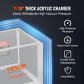 2 Gallon Vacuum Chamber Acrylic Degassing Resin Silica