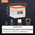 2 Gallon Vacuum Chamber Acrylic Degassing Resin Silica
