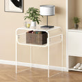 VEVOR Acrylic Side Table 2 Tier Clear Bedside 30x40x50cm Storage Shelf
