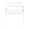 VEVOR Acrylic Side Table 2 Tier Clear Bedside 30x40x50cm Storage Shelf