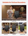 Beverage Dispenser 19L Hot Cold Twin Pack Black Spigot Handle