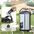 Stainless Steel Insulated Beverage Dispenser 7.6L Hot Cold