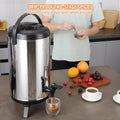 VEVOR Stainless Steel Insulated Beverage Dispenser 9.2L Hot Cold