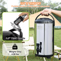 VEVOR Stainless Steel Insulated Beverage Dispenser 9.2L Hot Cold