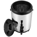 Stainless Steel Insulated Beverage Dispenser, 6 Liter, Thermal Hot and Cold Drink Server Dispenser with Spigot Handle, Food-grade for Hot Tea Coffee Water Restaurant Drink Shop
