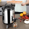 Stainless Steel Insulated Beverage Dispenser 6L Hot Cold Drink