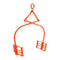 Stone Lifting Tongs 609mm 2-Claw 500KG Heavy Duty Steel