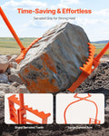 Stone Lifting Tongs 609mm 2-Claw 500KG Heavy Duty Steel