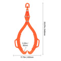 32in Log Lifting Tongs, 2-Claw Log Tongs, Heavy Duty Steel Log Grapple, 1543LBS Lifting Capacity, Swivel Log Graper Timber, Eagle Claw Design, Log Skidding Tongs for Trucks, Tractors, Forklifts