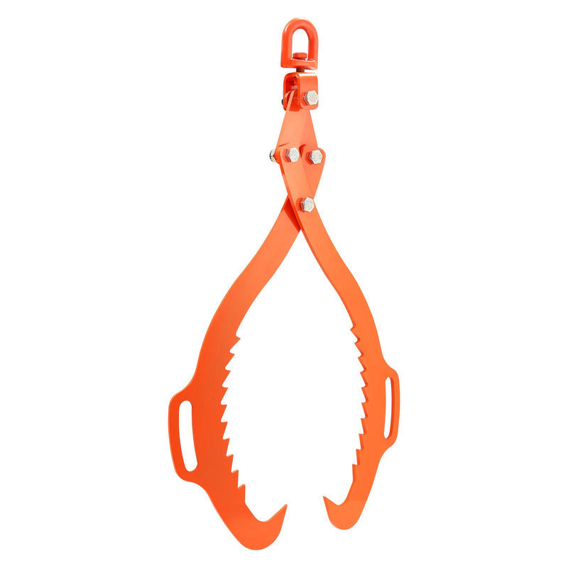32in Log Tongs 2-Claw Heavy Duty Steel 1543LBS Capacity