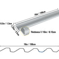 Spring Wire and Lock Channel, 2m Spring Lock & U-Channel Bundle for Greenhouse, 50 Packs PE Coated Spring Wire & Aluminum Alloy Channel, Plastic Poly Film or Shade Cloth Attachment with Scre