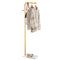 Coat Rack Stand 3 Hooks Quartz Stone Base Freestanding Hall Tree