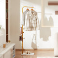 Coat Rack Stand 3 Hooks Quartz Stone Base Freestanding Hall Tree