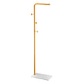 Coat Rack Stand 3 Hooks Quartz Stone Base Freestanding Hall Tree