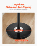 Freestanding Coat Rack Metal 14 Hooks Umbrella Holder Marble Base