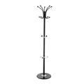 Freestanding Coat Rack Metal 14 Hooks Umbrella Holder Marble Base
