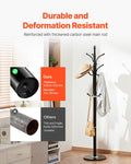 Coat Rack Freestanding 6 Hooks Marble Base Modern Clothes Hanger