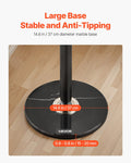 Coat Rack Freestanding 6 Hooks Marble Base Modern Clothes Hanger