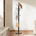 Coat Rack Freestanding 6 Hooks Marble Base Modern Clothes Hanger