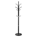 Coat Rack Freestanding 6 Hooks Marble Base Modern Clothes Hanger